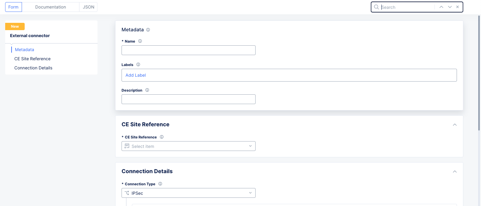 Figure: External Connectors - Metadata