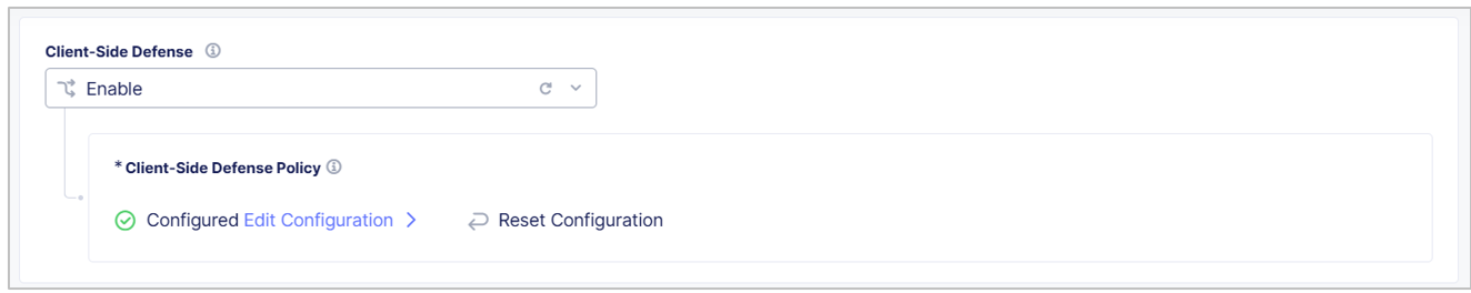 Figure: Enable Client-Side Defense on an HTTP Load Balancer