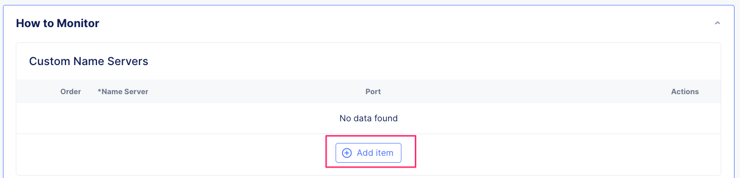 Figure: Add Nameserver