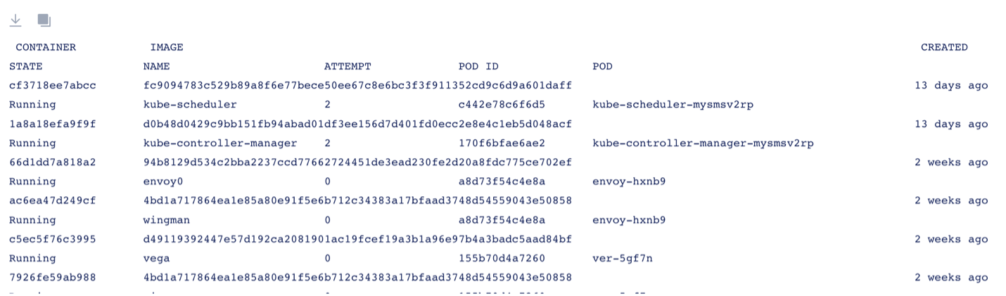Figure: Command Output